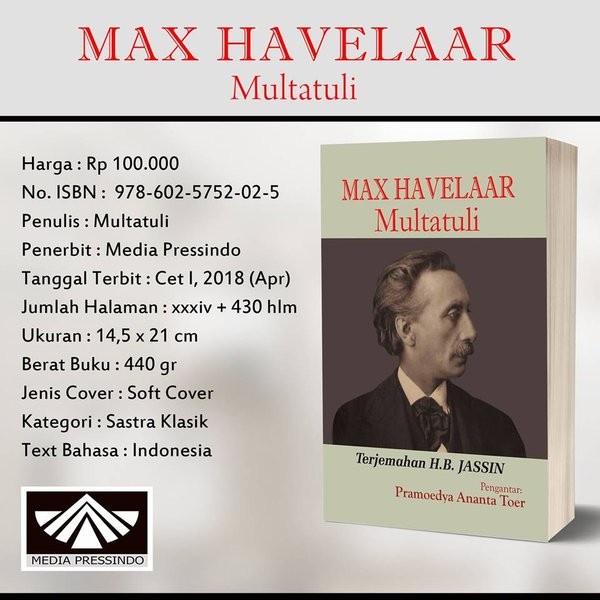 Jual Multatuli Max Havelaar Toko Buku Buruh Membaca Shopee Indonesia