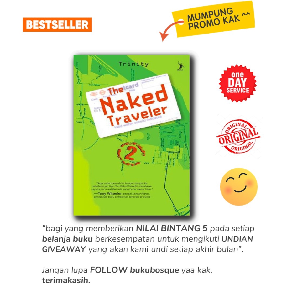 Jual BUKU CERITA THE NAKED TRAVELER 2 B FIRST TRINITY Shopee