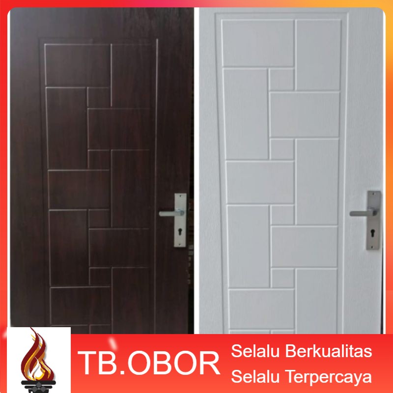 Jual Pintu Kamar Tidur Utama Baja Kodai Tx Motif Garis Puzzle Zig