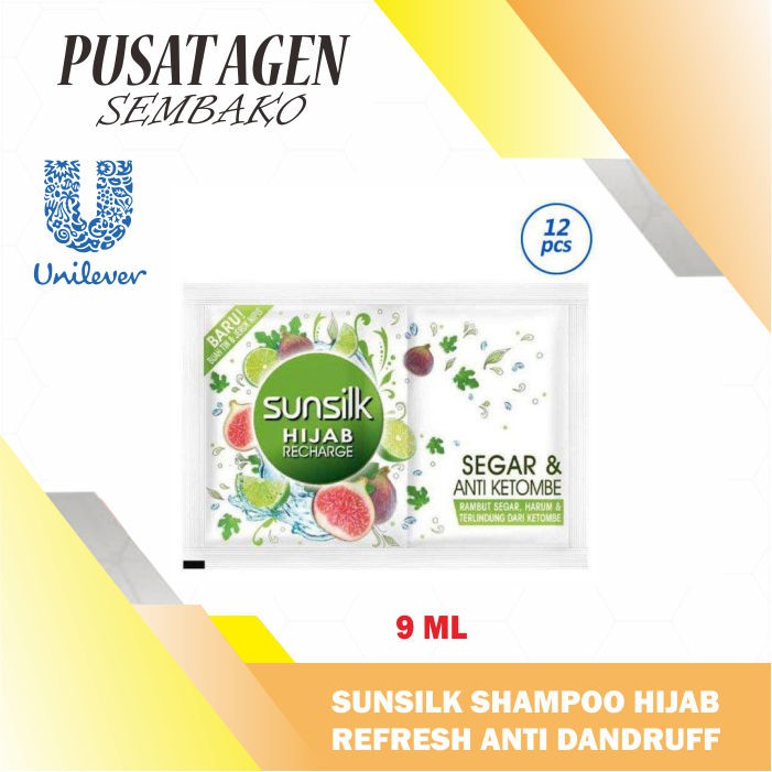 Jual Sunsilk Hijau Shampoo Hijab Refresh Anti Dandruff Sachet Ml