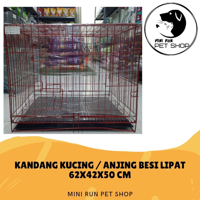 Jual Kandang Kucing Besi Lipat X X Cm Kandang Kucing Anjing Besi