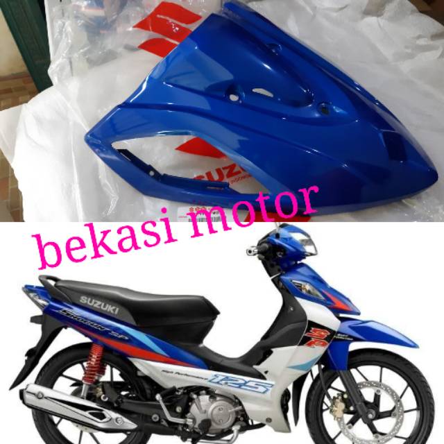 Jual Tameng Cover Depan Suzuki Shogun Sp Fl Rr Original Biru