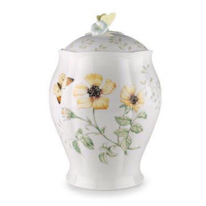 Jual Lenox Butterfly Meadow Kitchen Canister Medium Ceramic Jar Toples