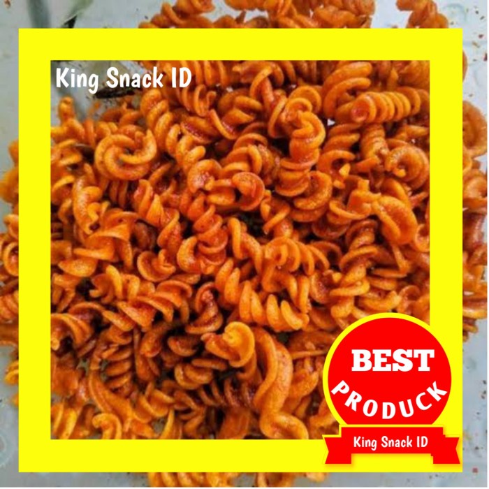 Jual Makaroni Spiral Makaroni Pedes Makaroni Kriting Pedas Daun