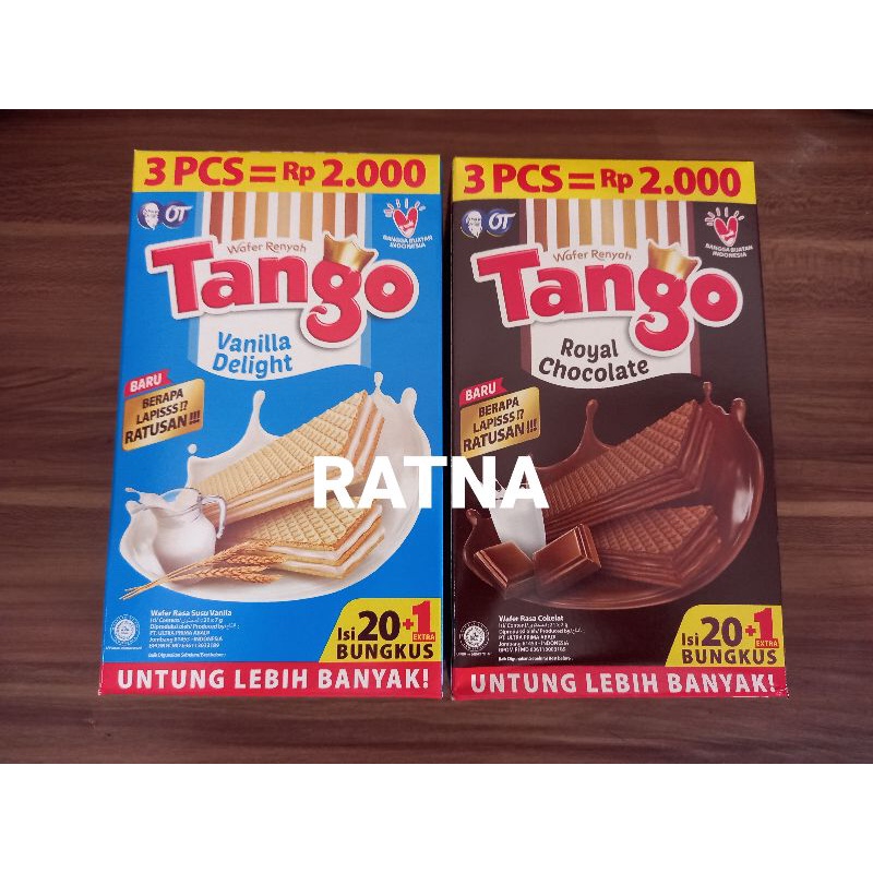 Jual Tango Wafer Vanila Delight Royal Chocolate Box Isi Pcs