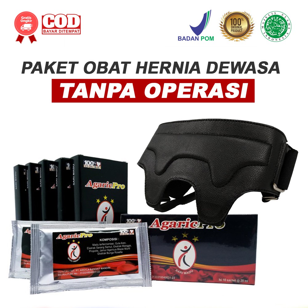 Jual Paket Obat Hernia Dewasa Agaricpro Celana Hernia Turun Berok