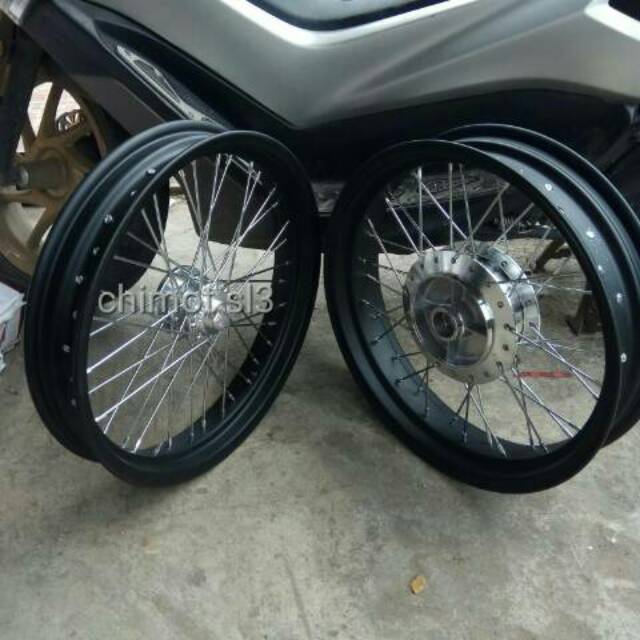 Jual Velg Set Tapak Lebar Scorpio Rx King Uk 250 17 300 17 Plus Rakit