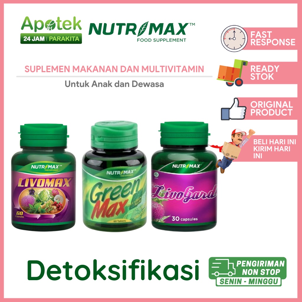 Jual Nutrimax Livomax Greenmax Livogard Untuk Kesehatan Fungsi Hati