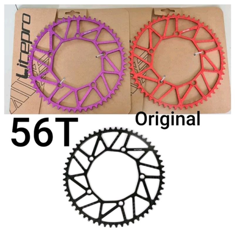 Jual Chainring Sepeda Lipat Litepro T Cnc Bcd Mm Chain Ring Lite