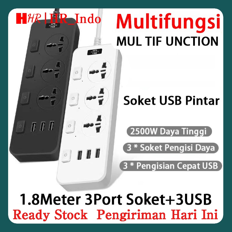 Jual New Ecle Tb T Power Strip Colokan Listrik Stop Kontak Usb