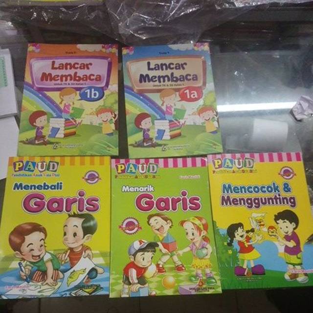 Jual Buku Tk Paud Membaca Menarik Garis Menebali Garis Mencocok Kgu