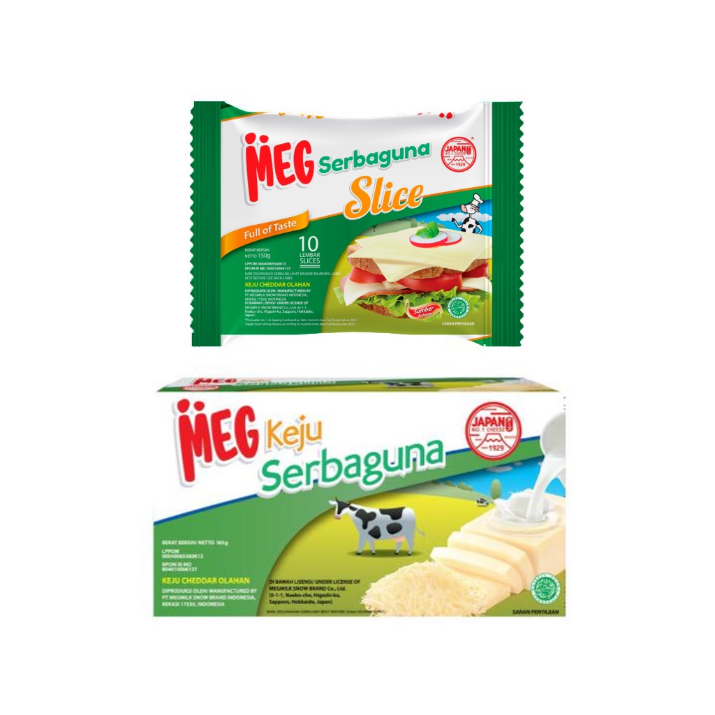 Jual MEG Keju Serbaguna Slice 10 Slices MEG Keju Serbaguna 165 Gr