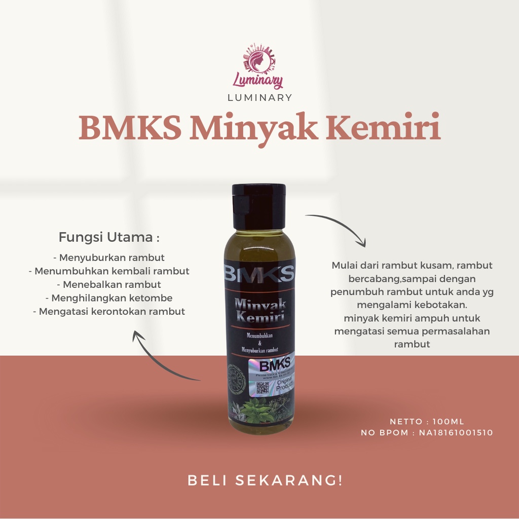 Jual Bmks Minyak Kemiri Black Magic Vitamin Penumbuh Rambut Minyak