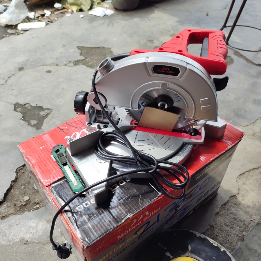 Jual Mesin Gergaji Potong Aluminium Kayu Mitter Miter Saw 7 Mubeo