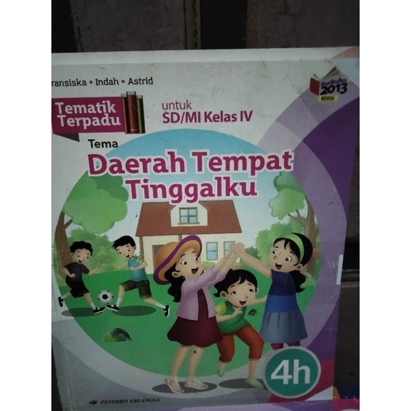 Jual Tematik Terpadu H Erlangga Sd Mi Kelas K Revisi Shopee