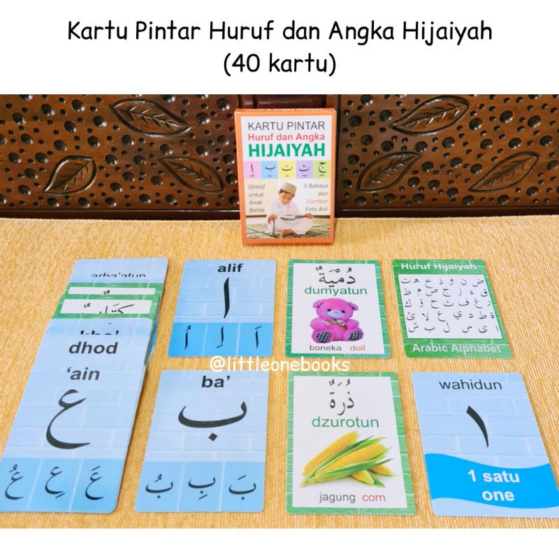 Jual Kartu Pintar Huruf Dan Angka Hijaiyah Hijaiyah Flash Cards