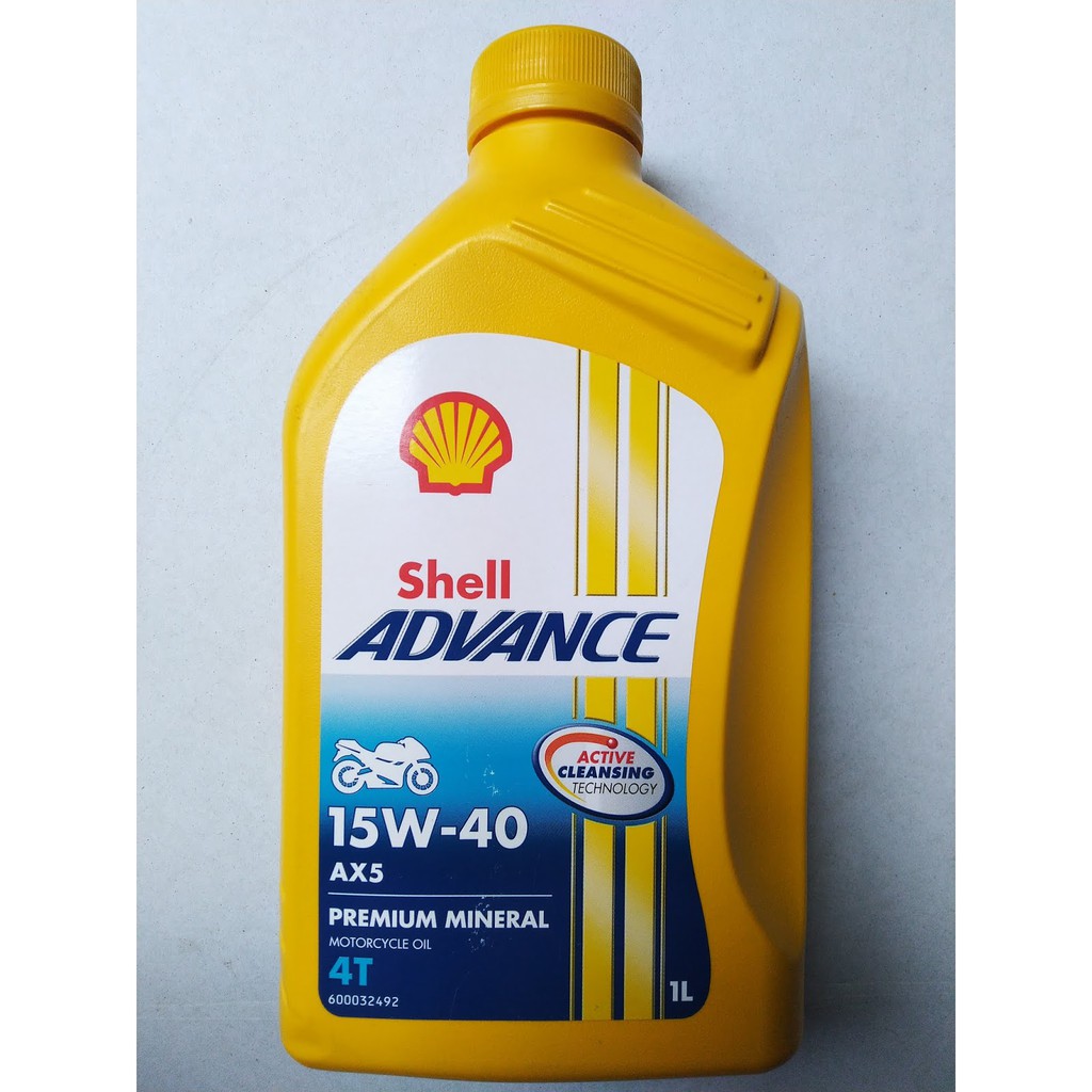 Jual Oli Shell Advance Ax5 4t 15w 40 Active Cleansing Technology