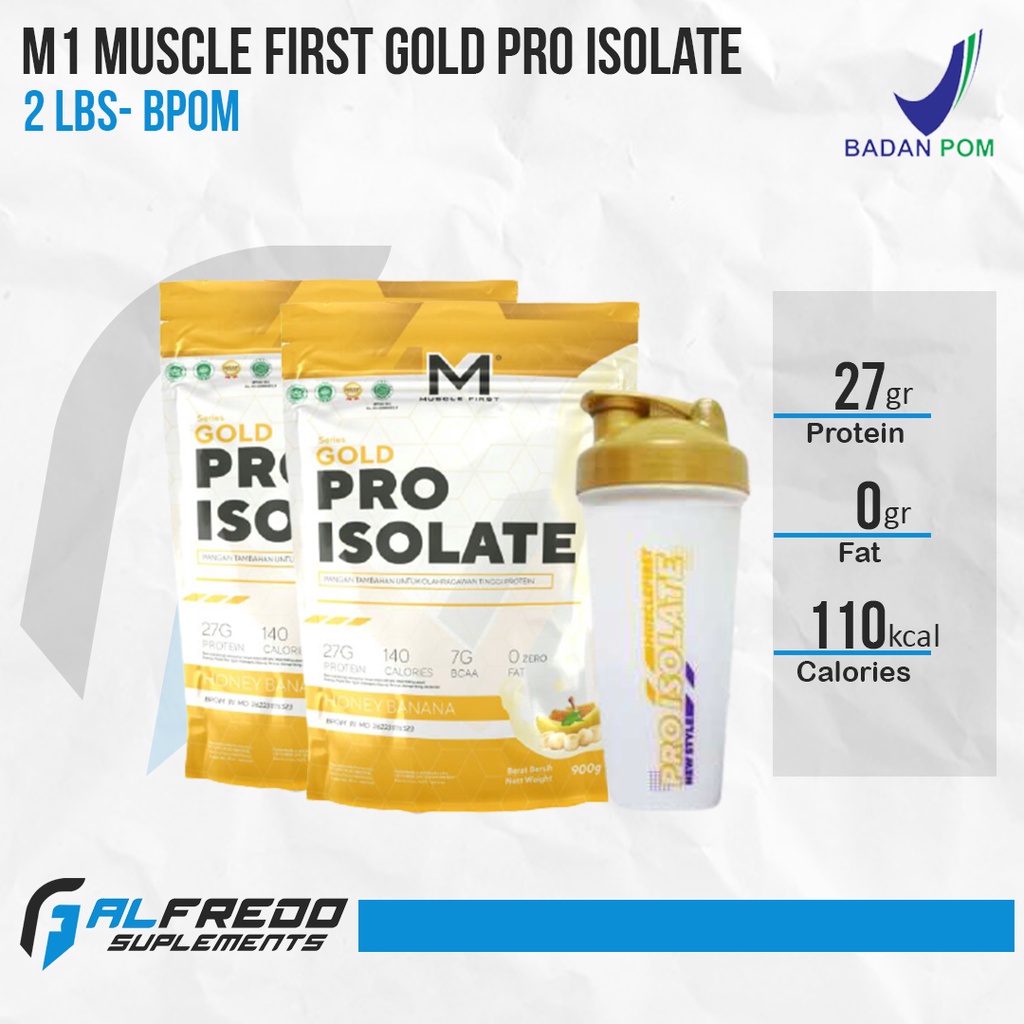 Jual M Muscle First Gold Pro Isolate Lbs Bpom Whey Protein Isolate