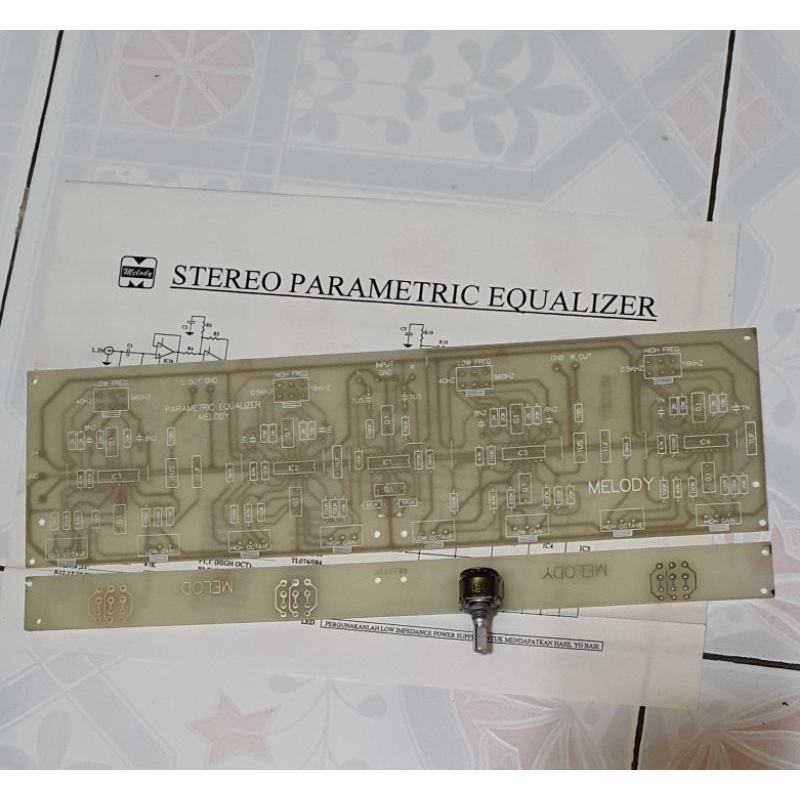 Jual PCB PARAMETRIC EQUALIZER MELODY 1Pcs Shopee Indonesia