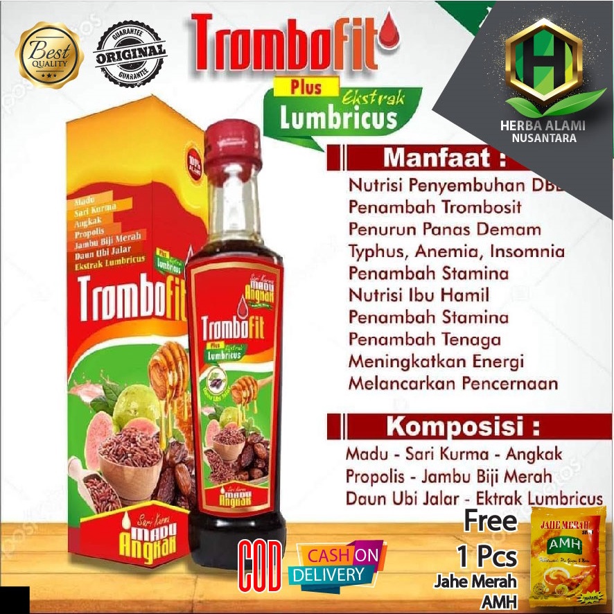 Jual Trombofit Gr Sari Kurma Madu Angkak Propolis Daun Jambu