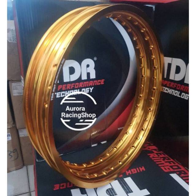 Jual Velg TDR W Shape Set Ring 17 X 140 140 Warna Gold Shopee Indonesia