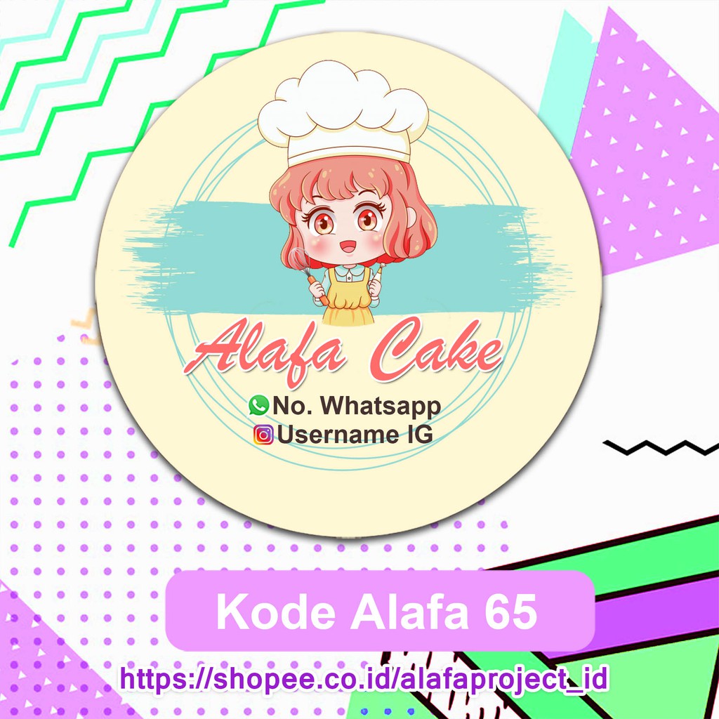 Jual Alafaproject Stiker Produk Kemasan Makanan Stiker Label