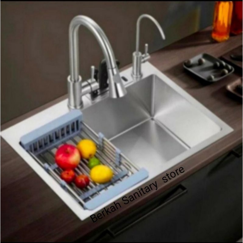 Jual Kitchen Sink Jkm Stainless Paket Lengkap Kran Pipa Angsa