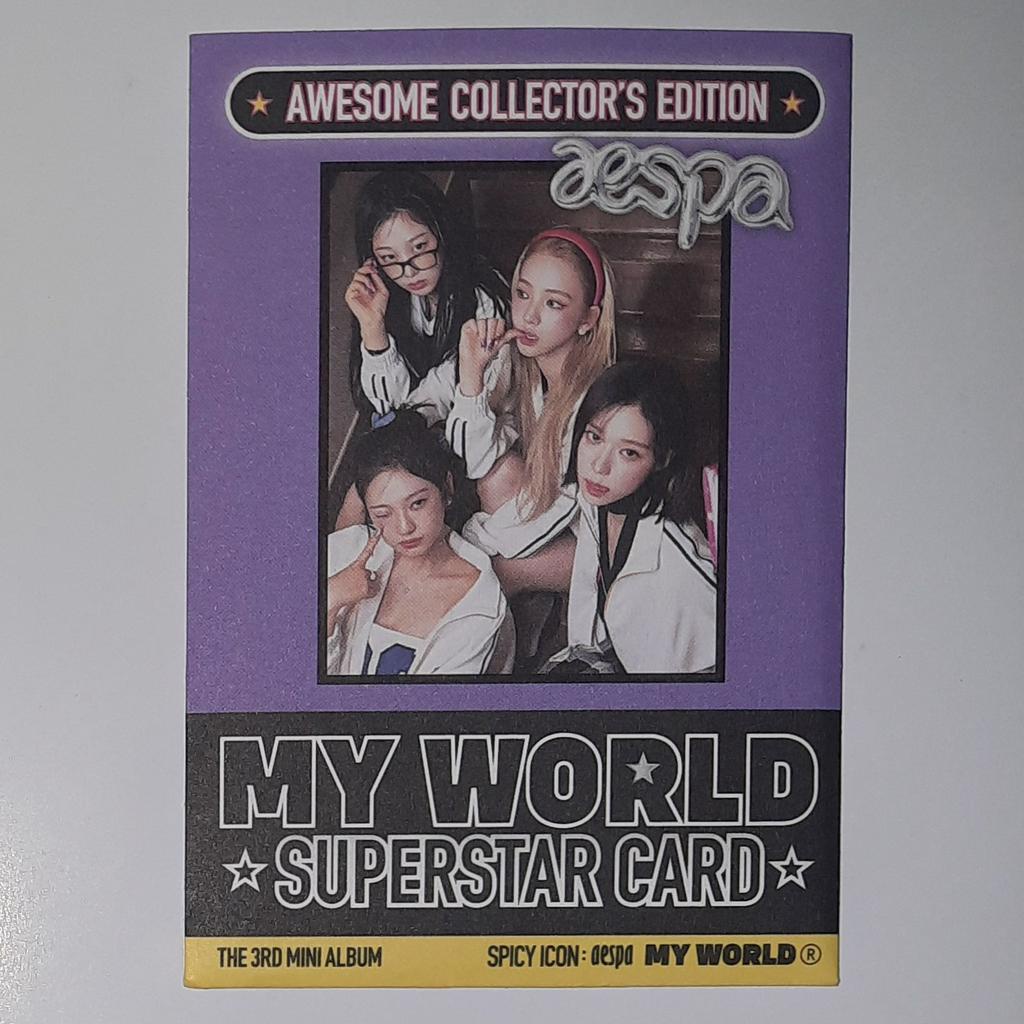 Jual Photocard Aespa My World Spicy Karina Winter Giselle Ningning