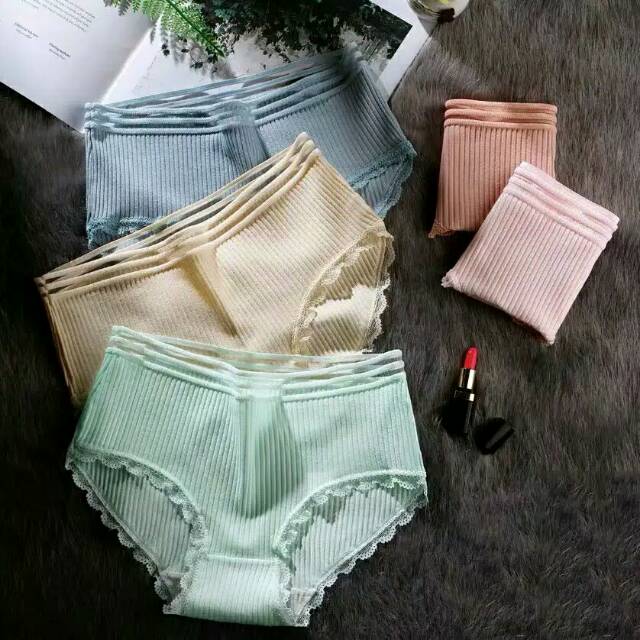 Jual Celana Dalam Wanita Briefs Lace Panties Pakaian Dalam Underwear