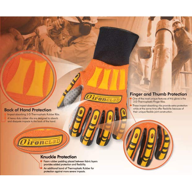 Jual Sarung Tangan Keselamatan Kerja Kong Ironclad Gloves Safety