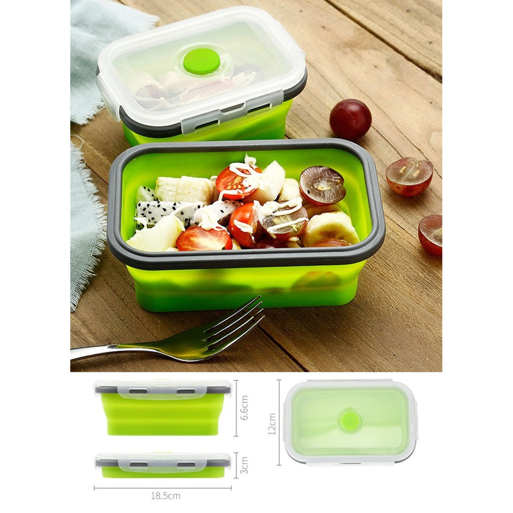 Jual Kotak Makan Lipat Ml Lunch Box Bento Bekal Makan Tempat Makan