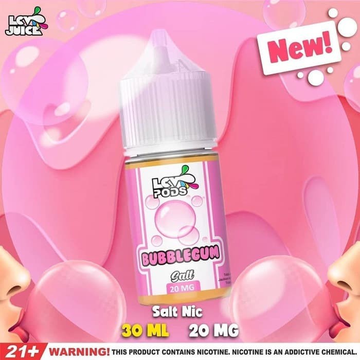 Jual Liquid LCV Strawberry Bubblegum Salt Nic 30ML By LCV Juice