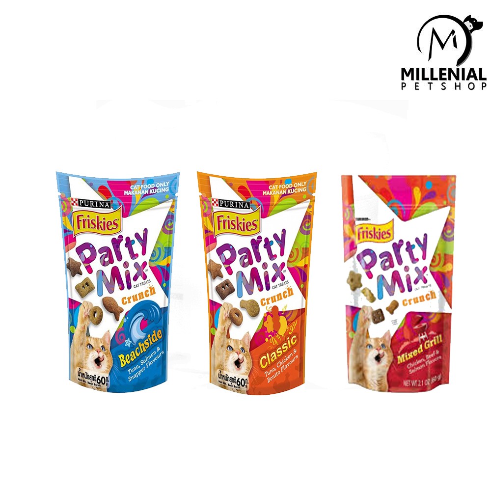 Jual Cemilan Kucing Friskies Party Mix Gr Cat Food Gr Cemilan