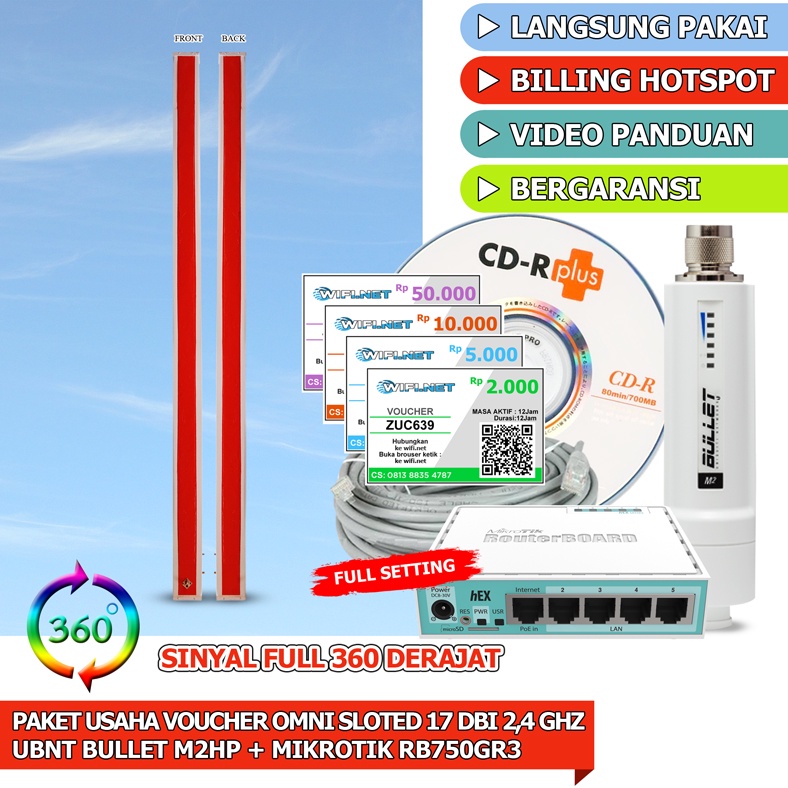 Jual Paket Usaha Wifi Hotspot Sistem Voucher Rt Rw Net Km Antena Mimo