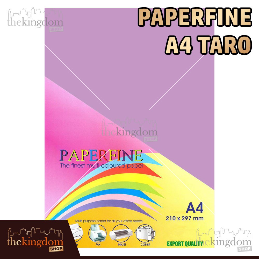 Jual Paperfine Kertas HVS Warna A4 Taro Violet Ungu Purple Isi 100