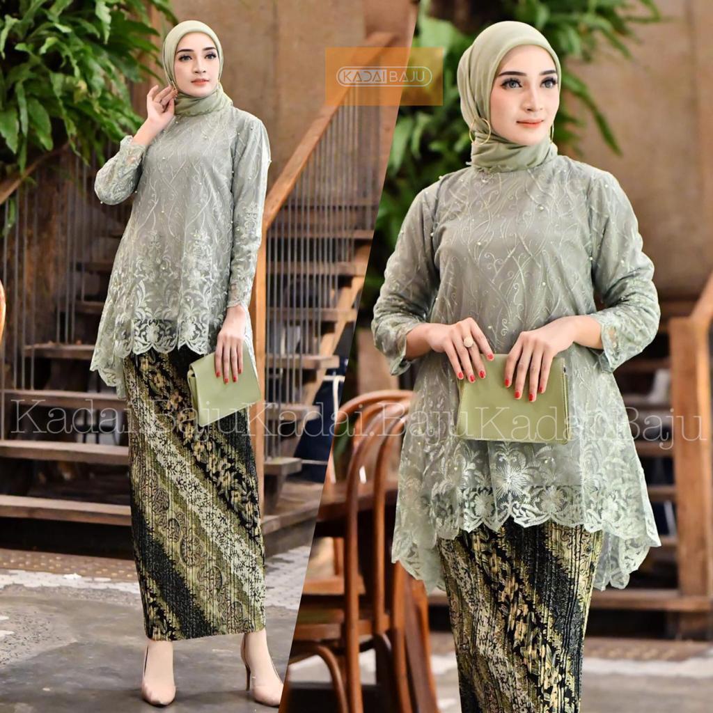 Jual Tunik Kebaya Blouse Rinjani Tulle Kebaya Modern Kebaya Cantik