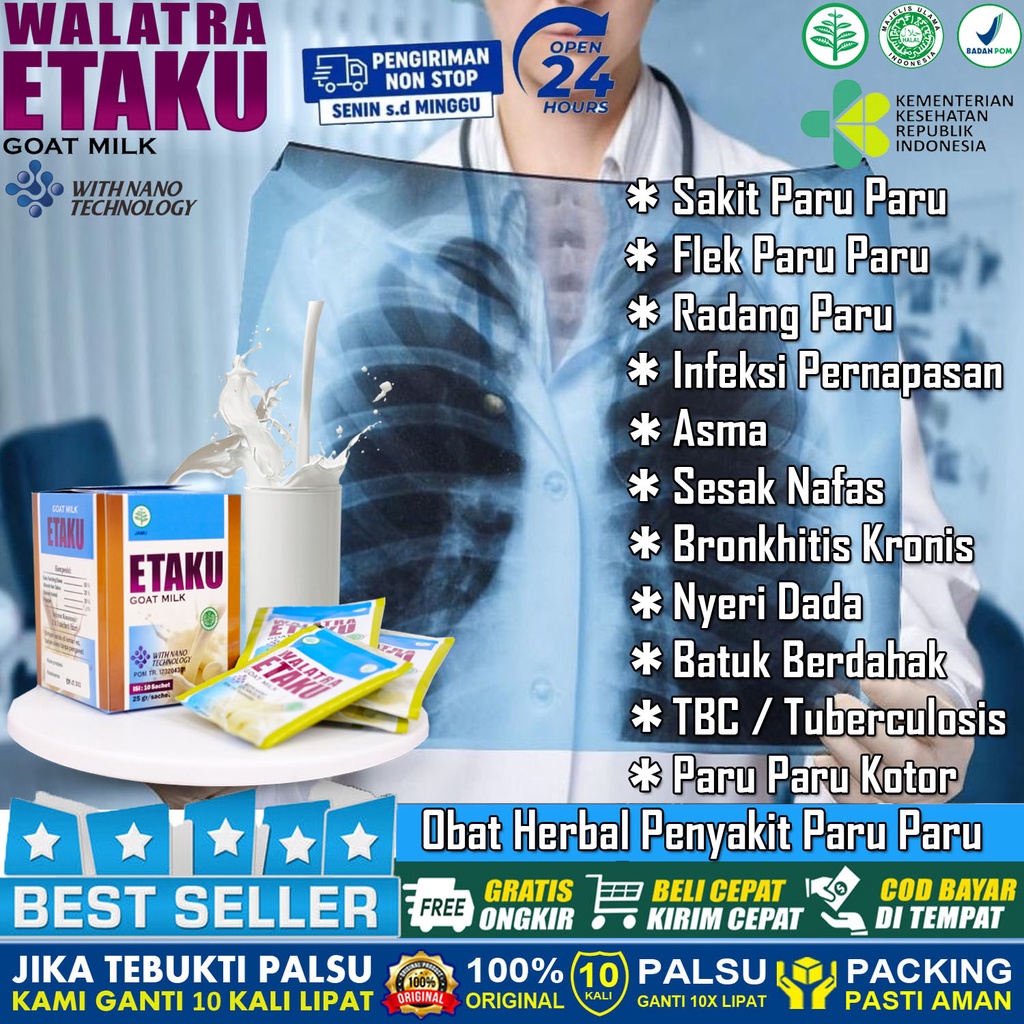 Jual Obat Flek Paru Paru Radang Asma Sesak Nafas Nyeri Dada Bronkhitis