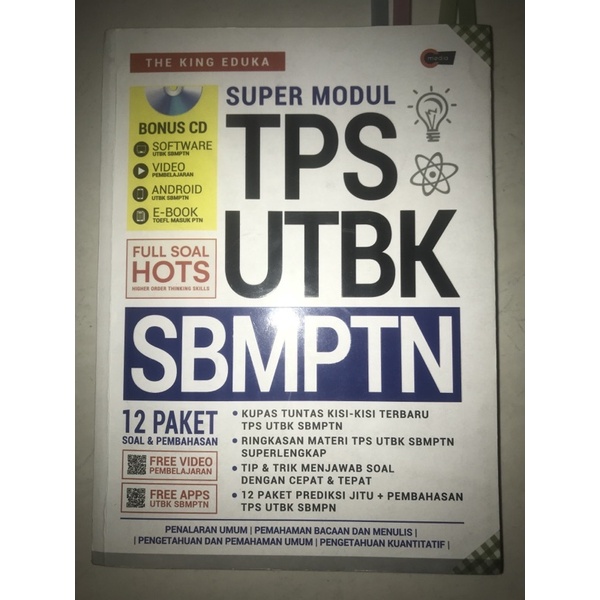 Jual The King Eduka Super Modul TPS UTBK SBMPTN SOAL HOTS Preloved