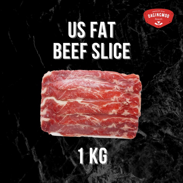 Jual US Beef Slice Fat 1kg GROSIR Daging Sapi Slice US Fat Kiloan 1kg