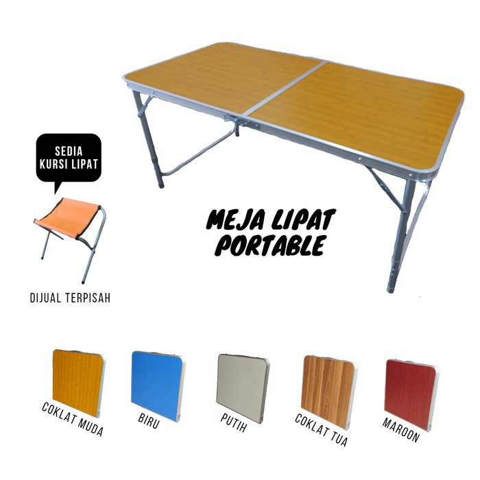 Jual Meja Lipat Portable Meja Koper Meja Makan Meja Outdoor MEJA Kursi