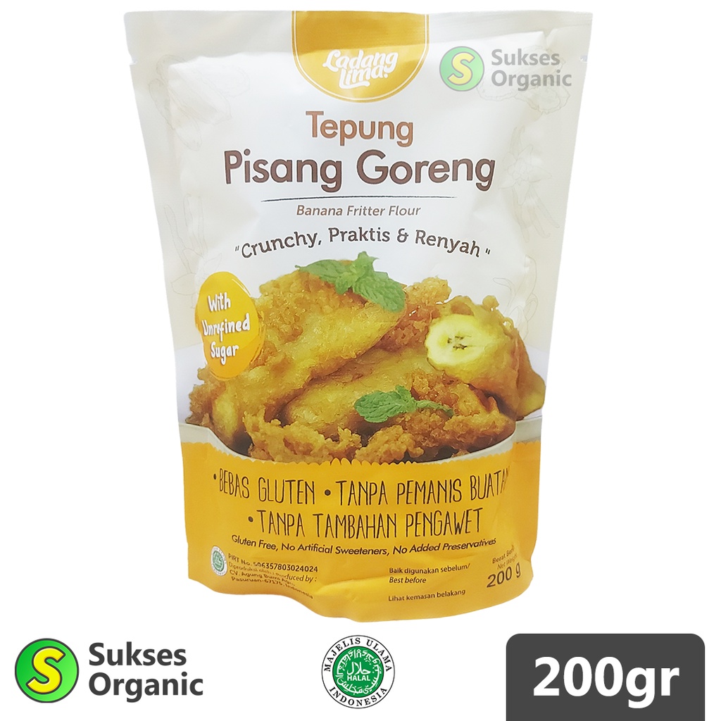 Jual Tepung Pisang Goreng Ladang Lima Gr Shopee Indonesia