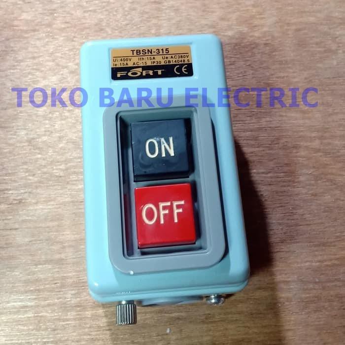 Jual Power Push Button ON OFF 15A 2 2KW TBSN 315 FORT Premium Quality