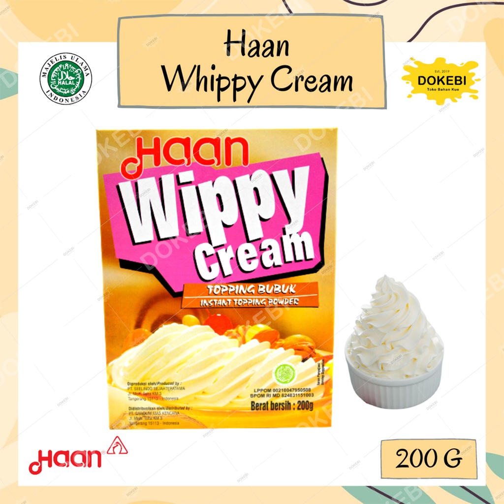 Jual WIPPY CREAM HAAN 200 Gr WHIPPED CREAM WHIPPY CREAM INSTANT