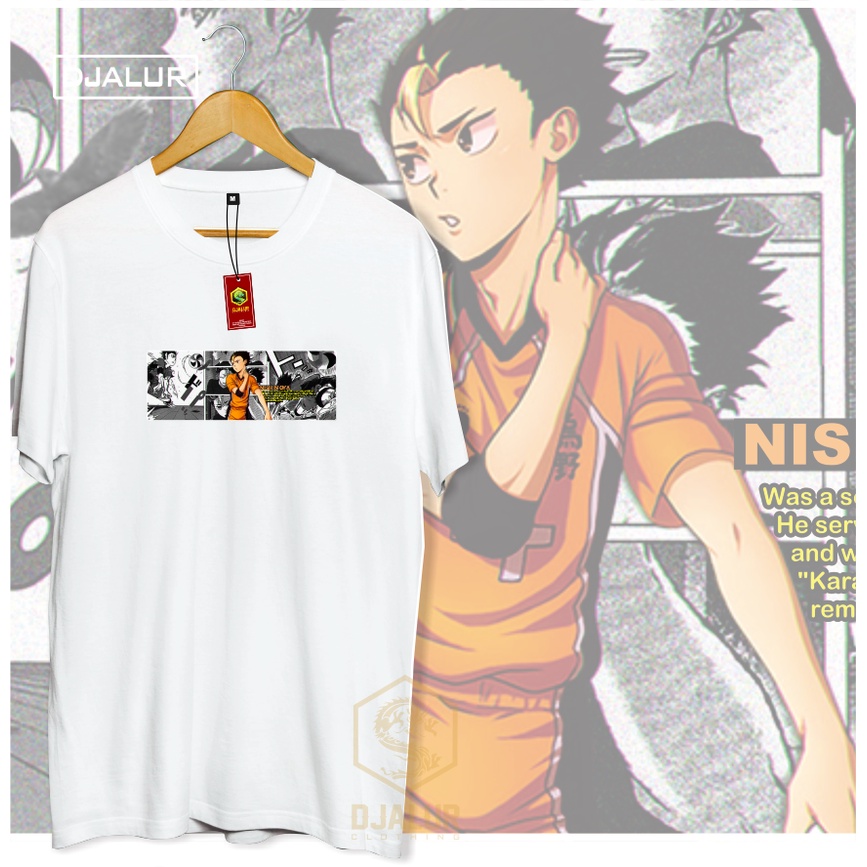 Jual Kaos Nishinoya Haikyu Karasuno Anime Wibu Manga Djalur Shop