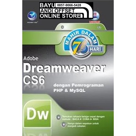 Jual Buku Baru Original Mahir Dalam 7 Hari Adobe Dremweaver CS6