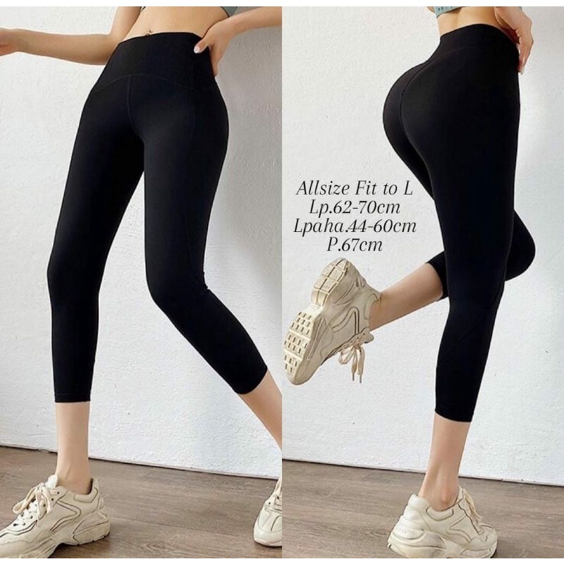 Jual Legging Wanita High Waist Bahan Mesh Elastis Quick Dry Untuk