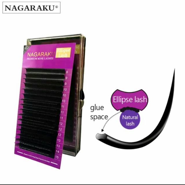 Jual Nagaraku Premium Ellipse Lash Mix Size Shopee Indonesia