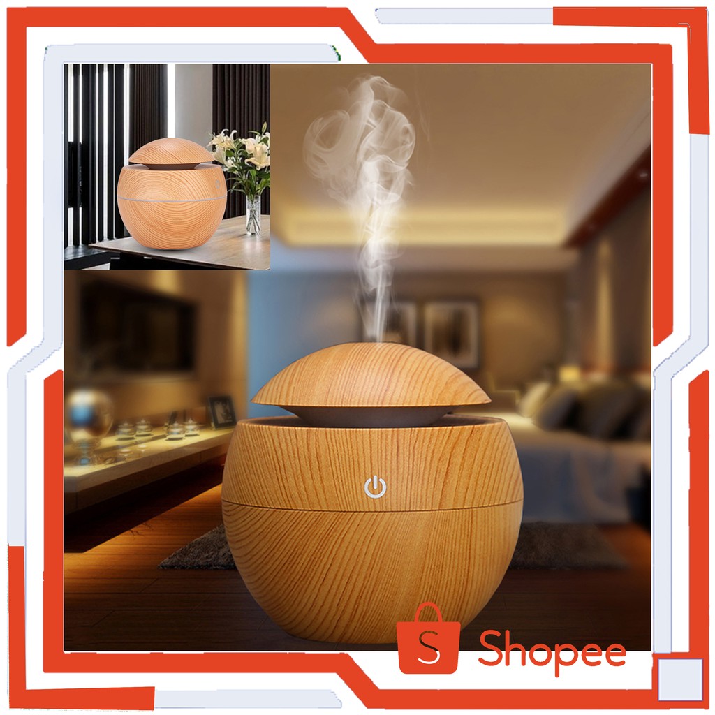 Jual Taffware Air Humidifier Aromatherapy Oil Diffuser Ml Wood