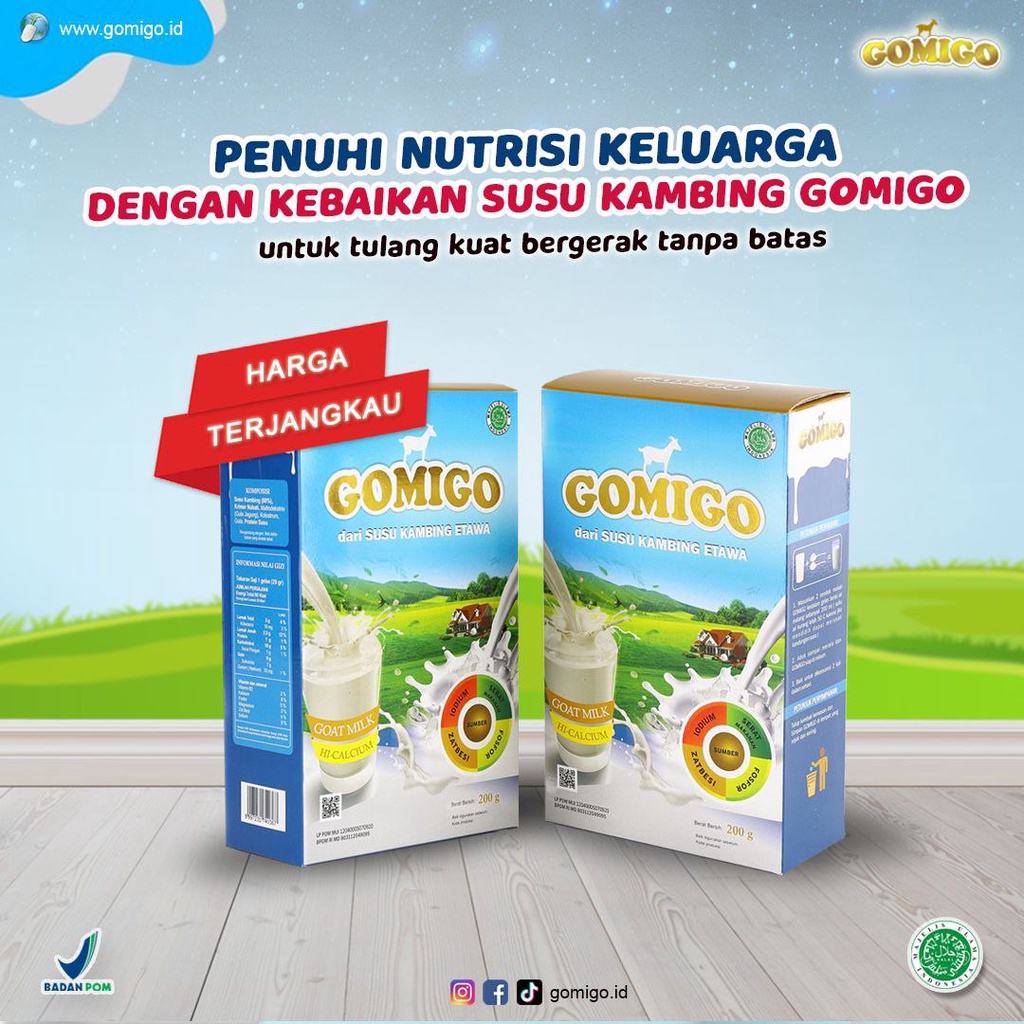 Jual Gomigo Original Gram Susu Kambing Etawa Plus Colostrum Kemasan