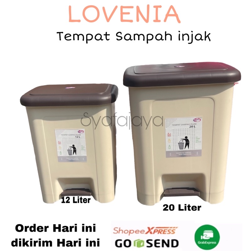 Jual Lovenia Tempat Sampah Injak Injek Liter Liter Shopee